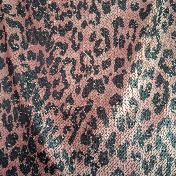 Free People sequined pink leopard mini - Picture 2 of 8